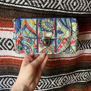 Blue Vera Bradley Wristlet